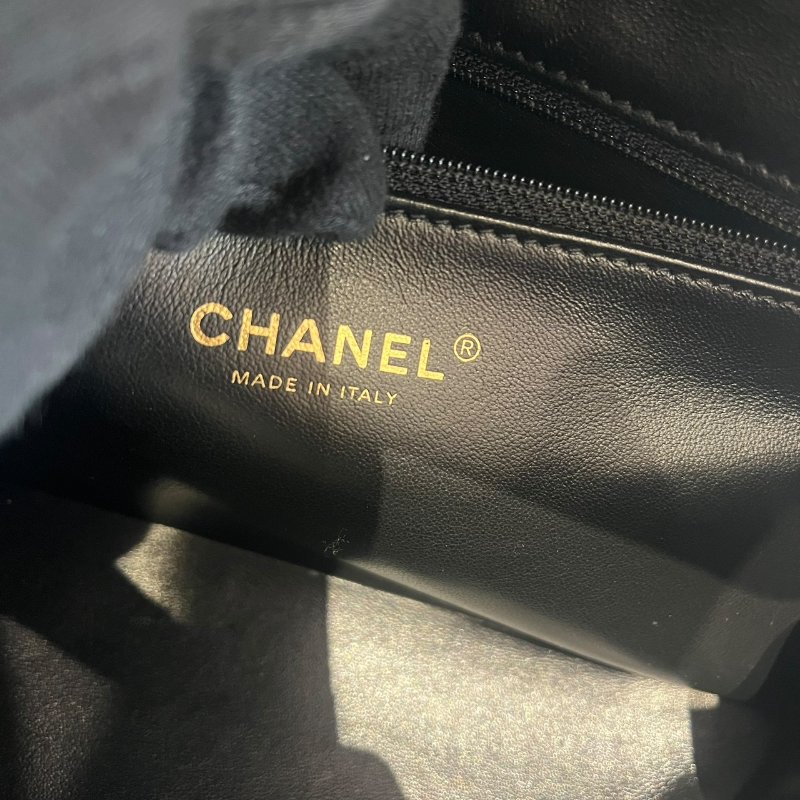 CHANEL Logo Letters Handle 菱格紋鏈條肩背包 5-529-10