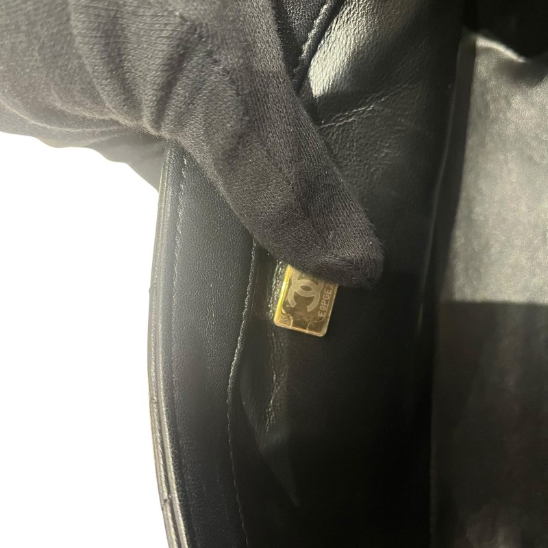 CHANEL Logo Letters Handle 菱格紋鏈條肩背包 5-529-11