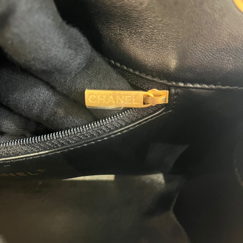CHANEL Logo Letters Handle 菱格紋鏈條肩背包 5-529-12