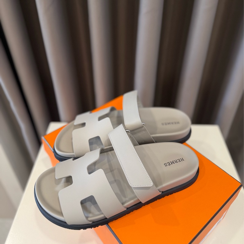 全新🫶🏻Hermes Chypre二舅拖 鵝卵石米39號-1