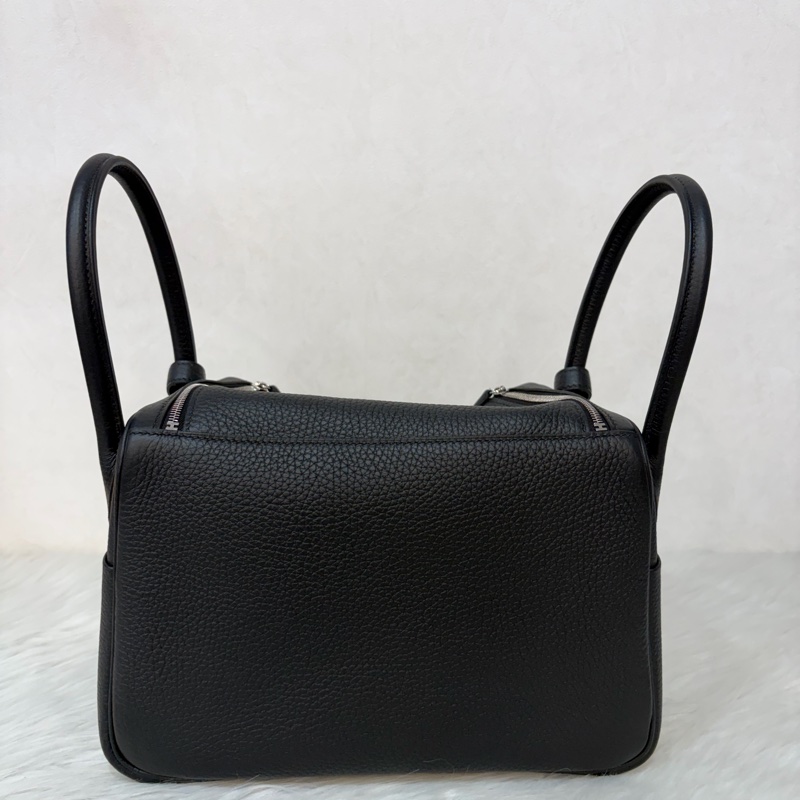 HERMES LINDY 26 黑銀全新G刻 手提包 斜背包 側背包 斜挎包-2