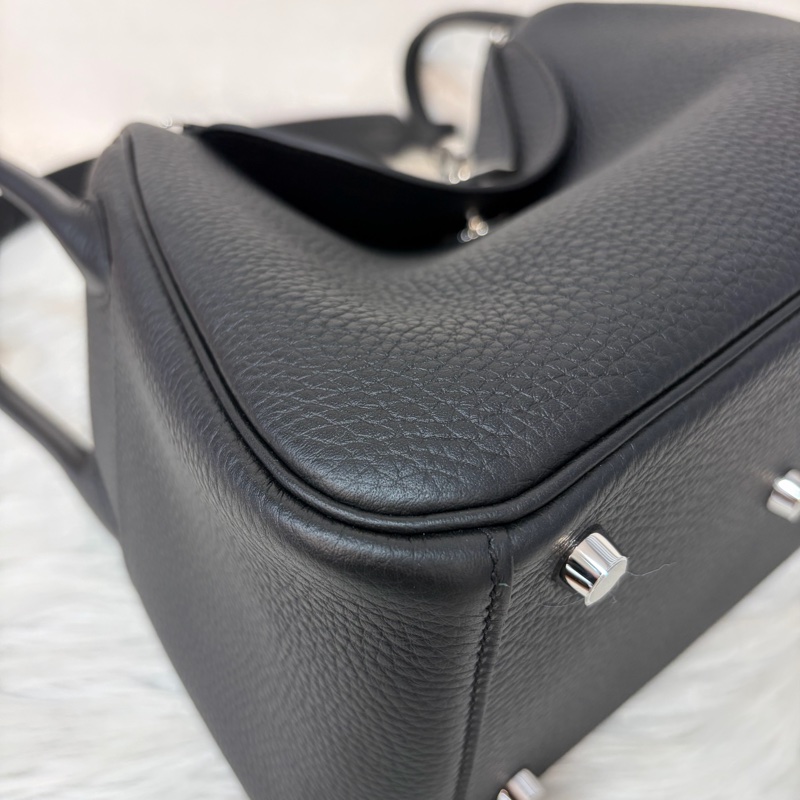 HERMES LINDY 26 黑銀全新G刻 手提包 斜背包 側背包 斜挎包-5