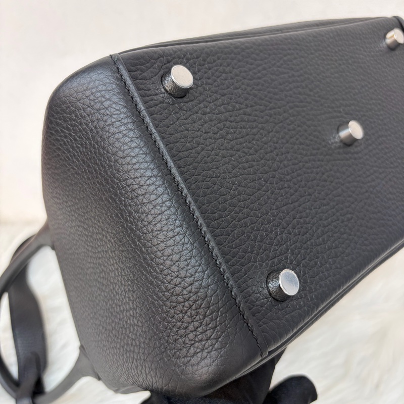 HERMES LINDY 26 黑銀全新G刻 手提包 斜背包 側背包 斜挎包-6
