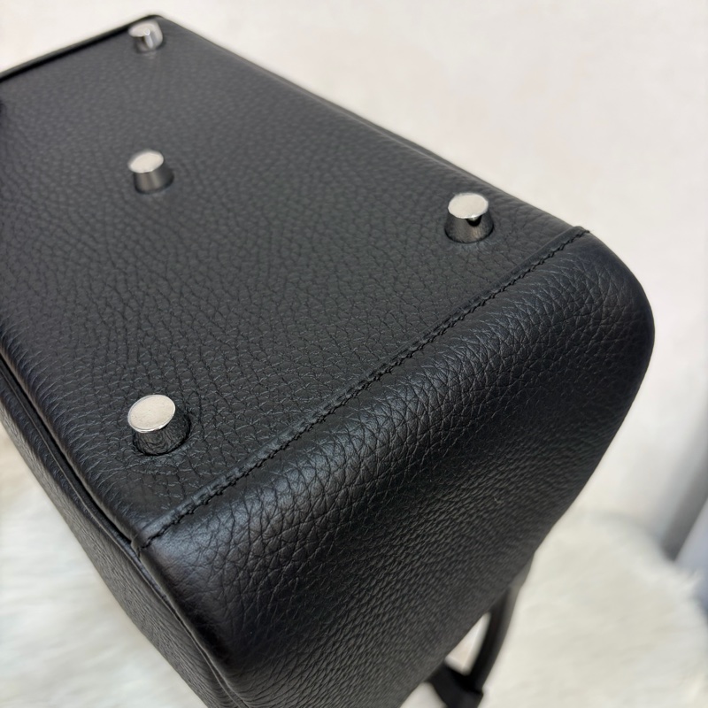 HERMES LINDY 26 黑銀全新G刻 手提包 斜背包 側背包 斜挎包-9