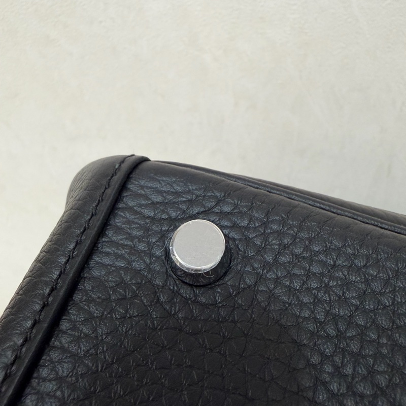 HERMES LINDY 26 黑銀全新G刻 手提包 斜背包 側背包 斜挎包-11