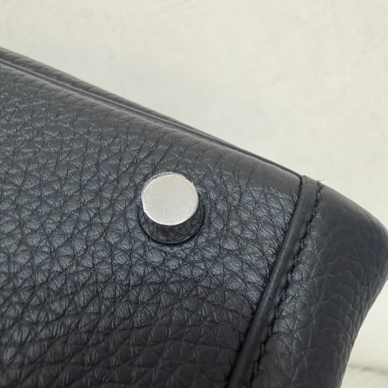 HERMES LINDY 26 黑銀全新G刻 手提包 斜背包 側背包 斜挎包-14