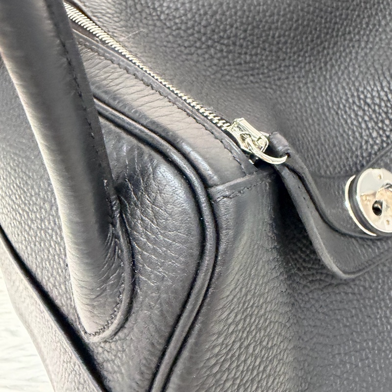 HERMES LINDY 26 黑銀全新G刻 手提包 斜背包 側背包 斜挎包-16