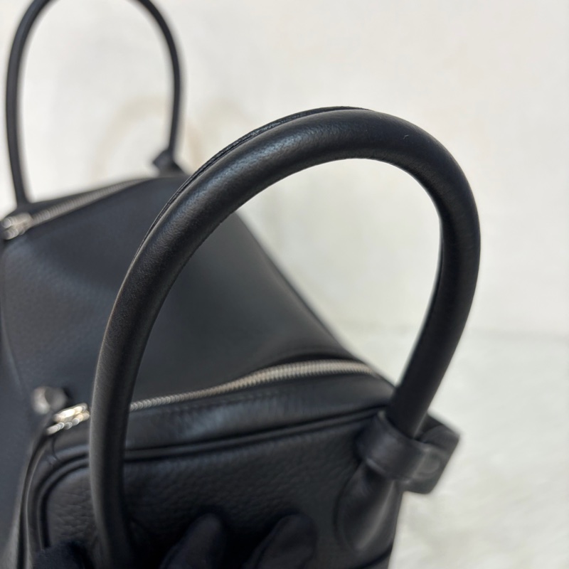 HERMES LINDY 26 黑銀全新G刻 手提包 斜背包 側背包 斜挎包-23