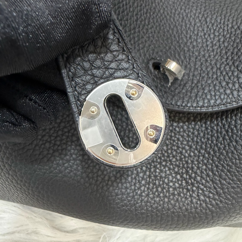 HERMES LINDY 26 黑銀全新G刻 手提包 斜背包 側背包 斜挎包-24