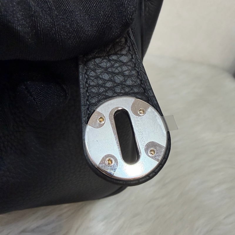 HERMES LINDY 26 黑銀全新G刻 手提包 斜背包 側背包 斜挎包-27