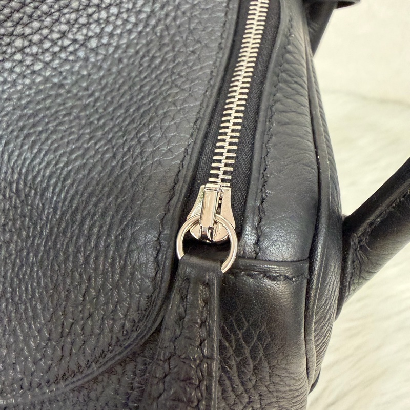 HERMES LINDY 26 黑銀全新G刻 手提包 斜背包 側背包 斜挎包-29