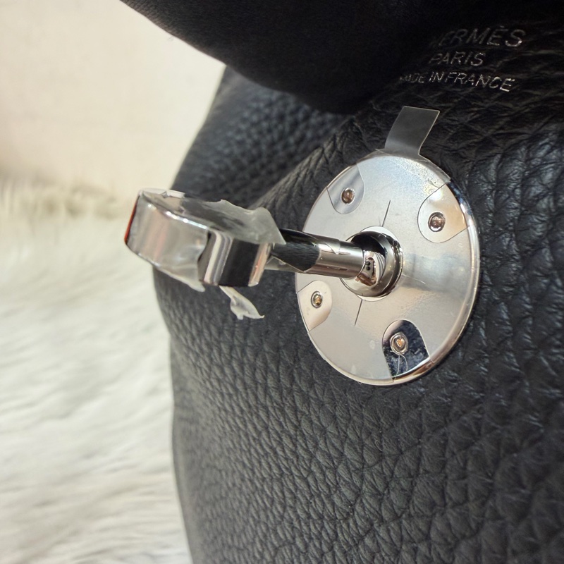HERMES LINDY 26 黑銀全新G刻 手提包 斜背包 側背包 斜挎包-32