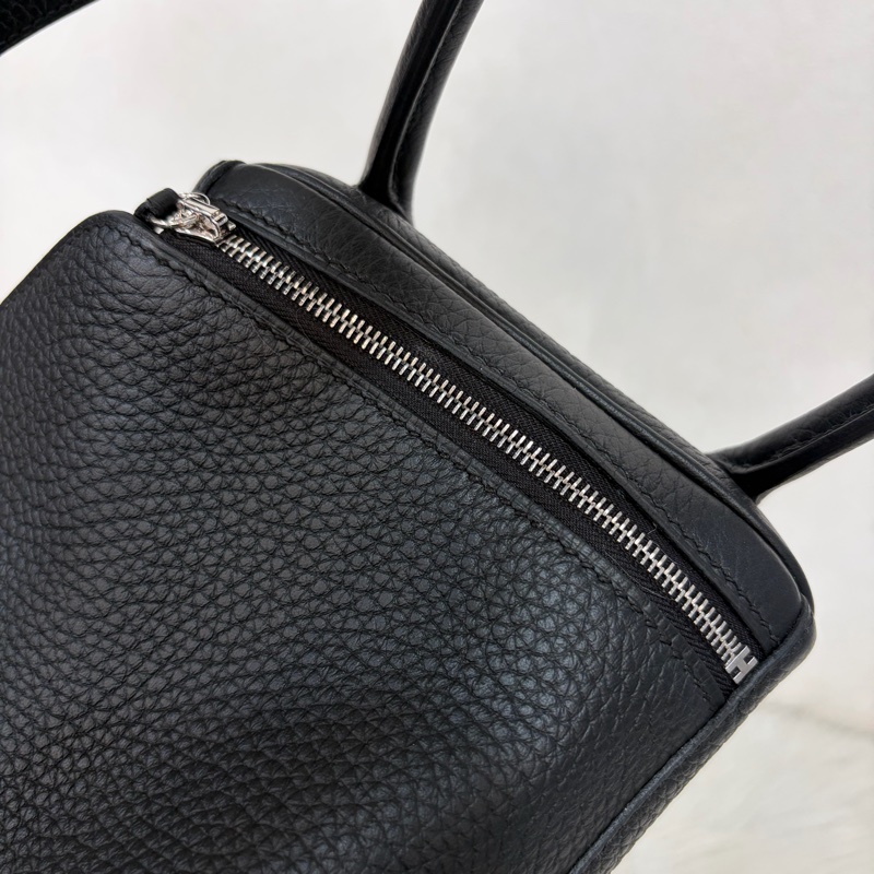 HERMES LINDY 26 黑銀全新G刻 手提包 斜背包 側背包 斜挎包-51