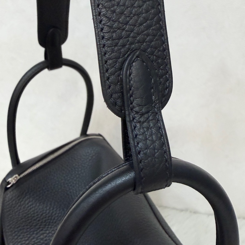 HERMES LINDY 26 黑銀全新G刻 手提包 斜背包 側背包 斜挎包-53