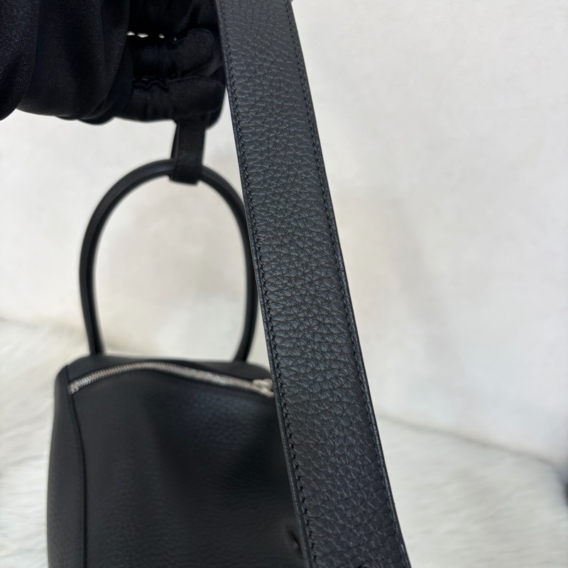 HERMES LINDY 26 黑銀全新G刻 手提包 斜背包 側背包 斜挎包-54