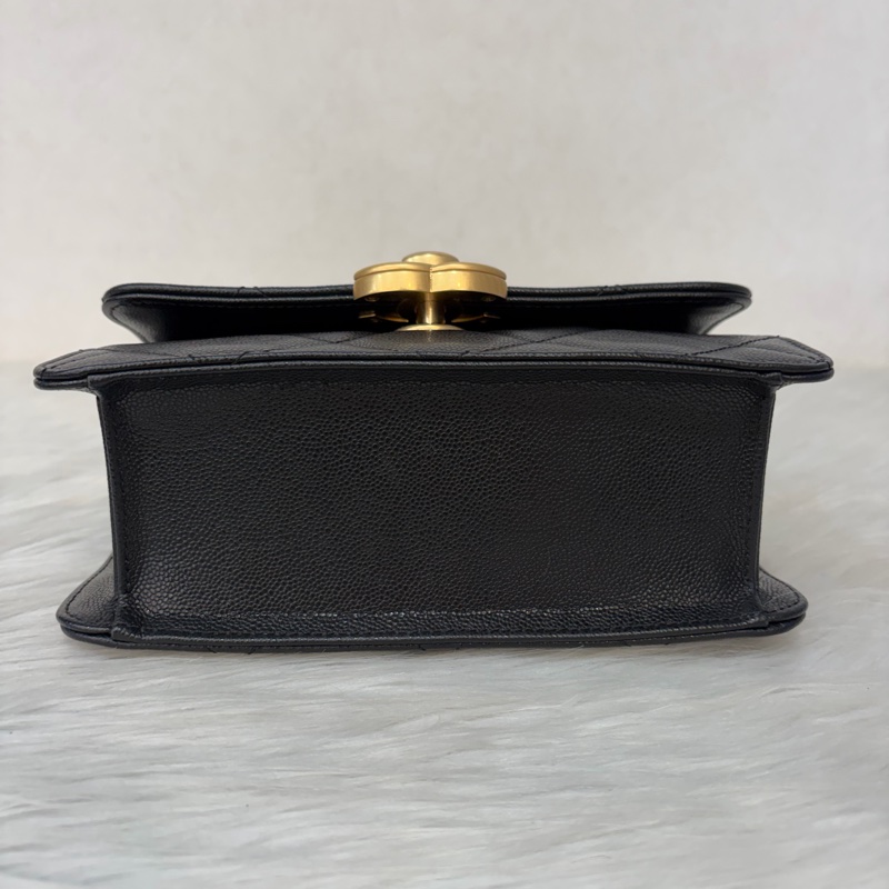 CHANEL AS4951 黑荔枝 金鍊 鍊條 口蓋包 斜背包-5