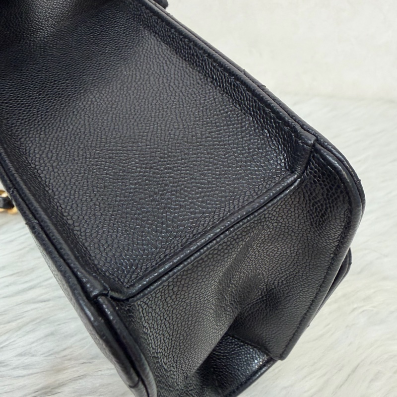 CHANEL AS4951 黑荔枝 金鍊 鍊條 口蓋包 斜背包-10