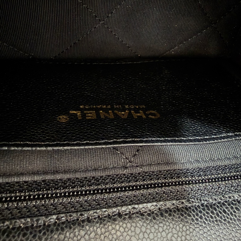 CHANEL AS4951 黑荔枝 金鍊 鍊條 口蓋包 斜背包-41