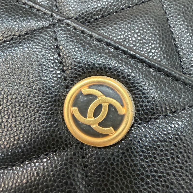 CHANEL AS4951 黑荔枝 金鍊 鍊條 口蓋包 斜背包-51