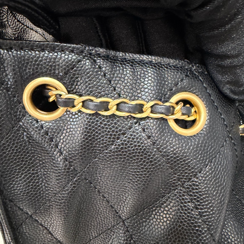 CHANEL AS5293 粒紋小牛皮 金釦 雙口袋 CHANEL 25 小型包 肩背包-25