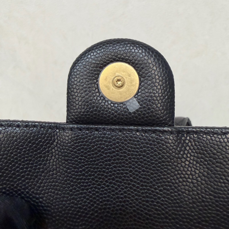 CHANEL AS5293 粒紋小牛皮 金釦 雙口袋 CHANEL 25 小型包 肩背包-31