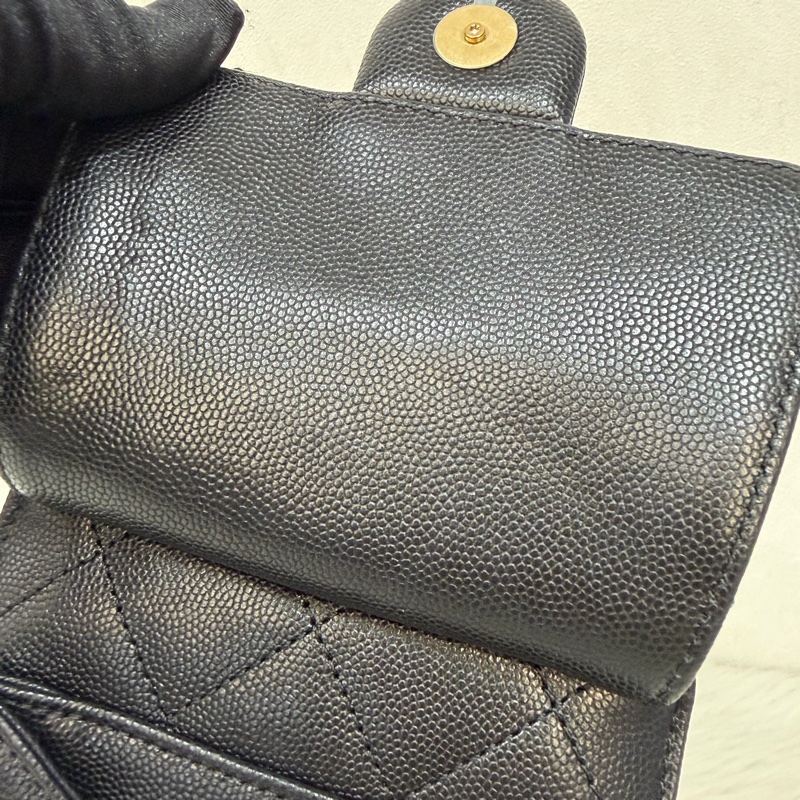 CHANEL AS5293 粒紋小牛皮 金釦 雙口袋 CHANEL 25 小型包 肩背包-38