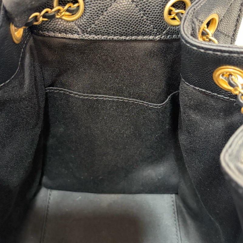 CHANEL AS5293 粒紋小牛皮 金釦 雙口袋 CHANEL 25 小型包 肩背包-44