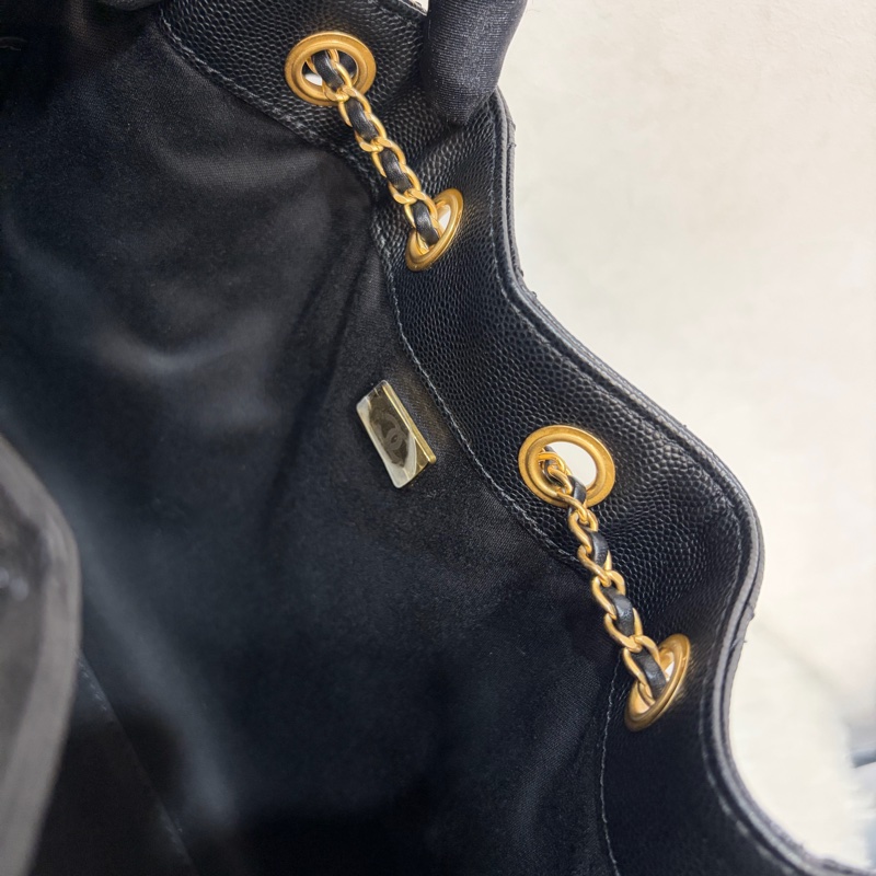 CHANEL AS5293 粒紋小牛皮 金釦 雙口袋 CHANEL 25 小型包 肩背包-47