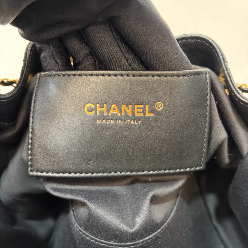 CHANEL AS5293 粒紋小牛皮 金釦 雙口袋 CHANEL 25 小型包 肩背包-54