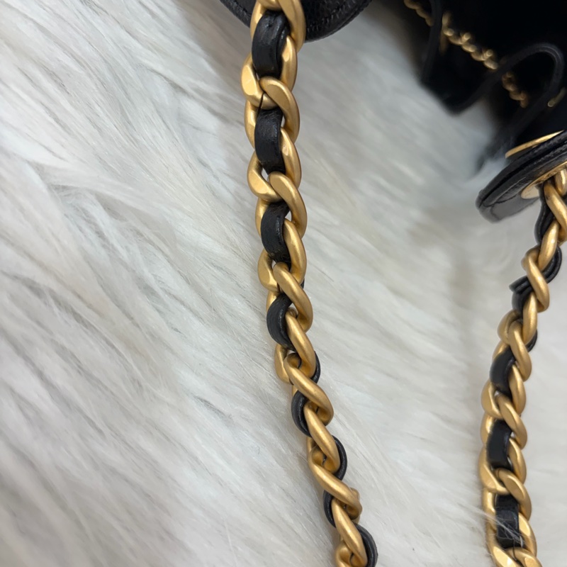 CHANEL AS5293 粒紋小牛皮 金釦 雙口袋 CHANEL 25 小型包 肩背包-62