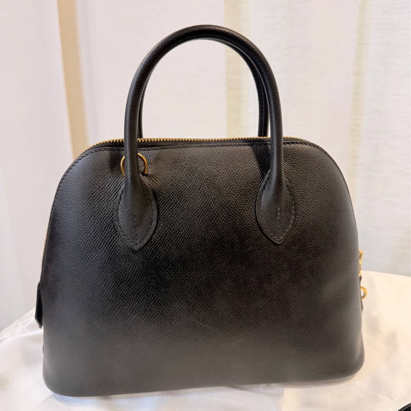 Hermes 89黑Epsom皮金釦Bolide 25-8