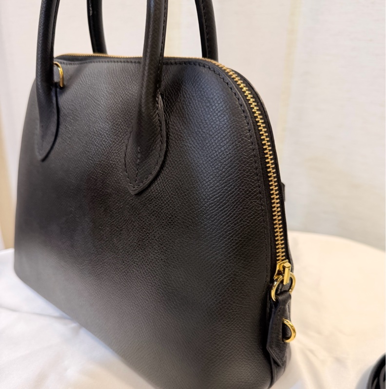 Hermes 89黑Epsom皮金釦Bolide 25-12