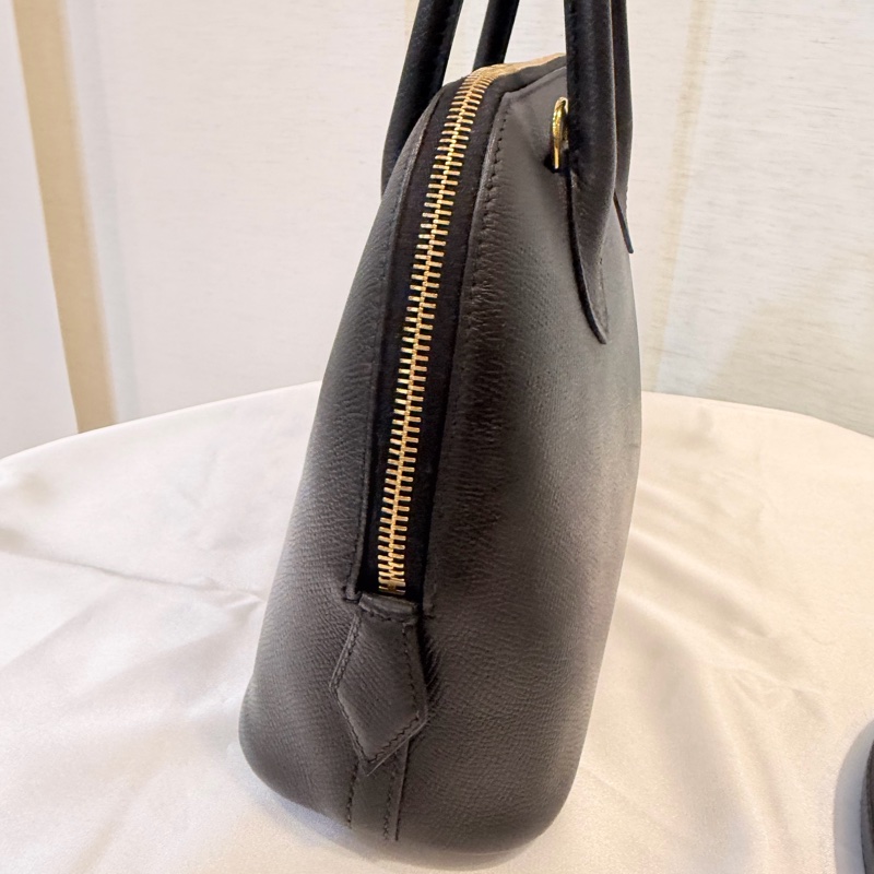 Hermes 89黑Epsom皮金釦Bolide 25-13