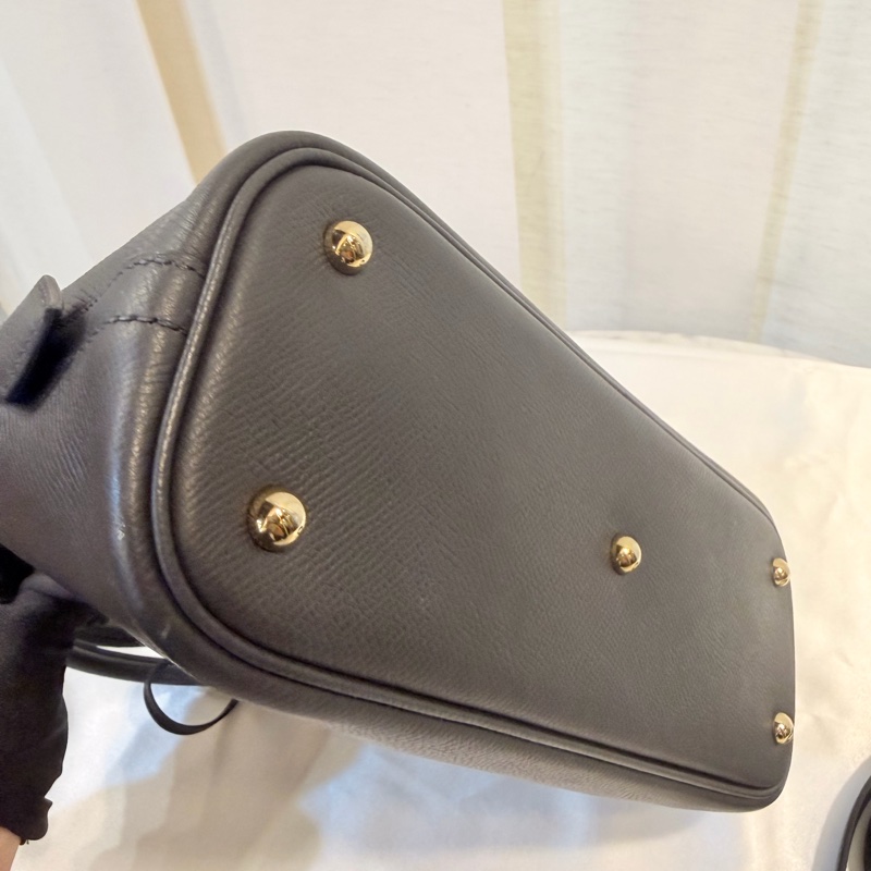 Hermes 89黑Epsom皮金釦Bolide 25-18