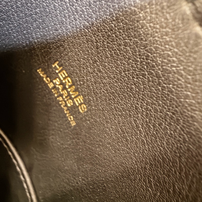 Hermes 89黑Epsom皮金釦Bolide 25-23