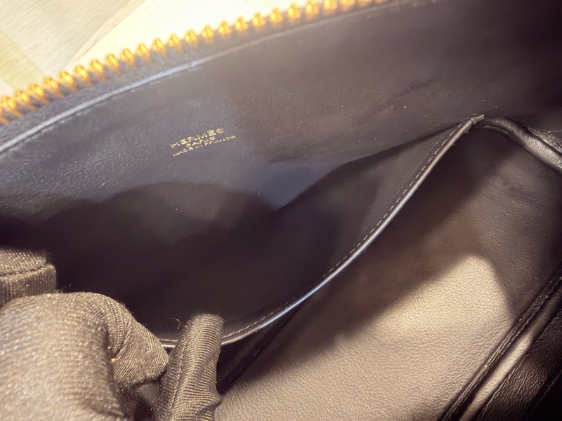 Hermes 89黑Epsom皮金釦Bolide 25-24