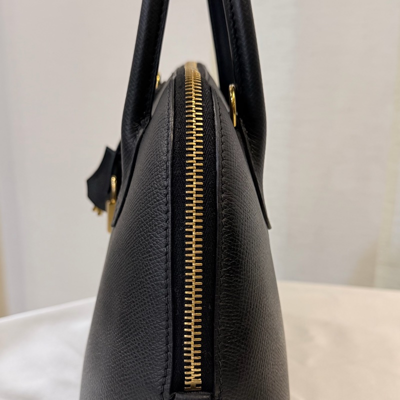 Hermes 89黑Epsom皮金釦Bolide 25-26
