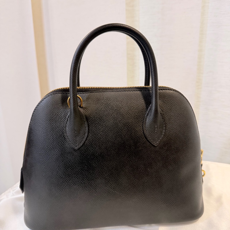 Hermes 89黑Epsom皮金釦Bolide 25-44