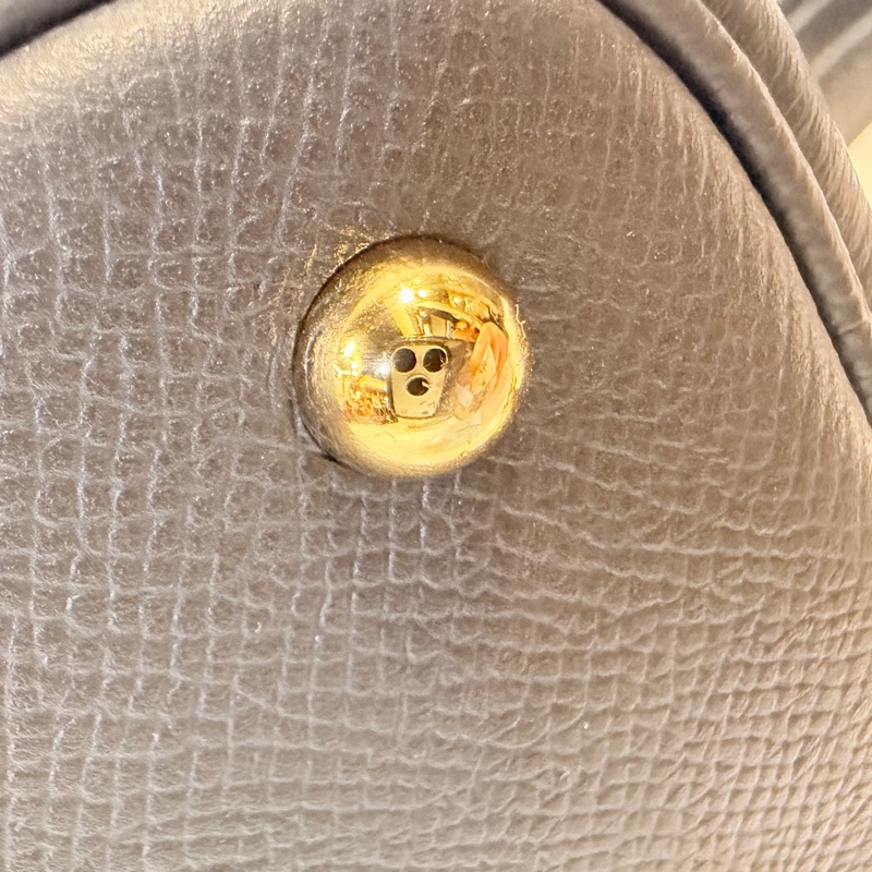 Hermes 89黑Epsom皮金釦Bolide 25-51