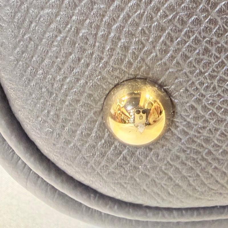 Hermes 89黑Epsom皮金釦Bolide 25-53