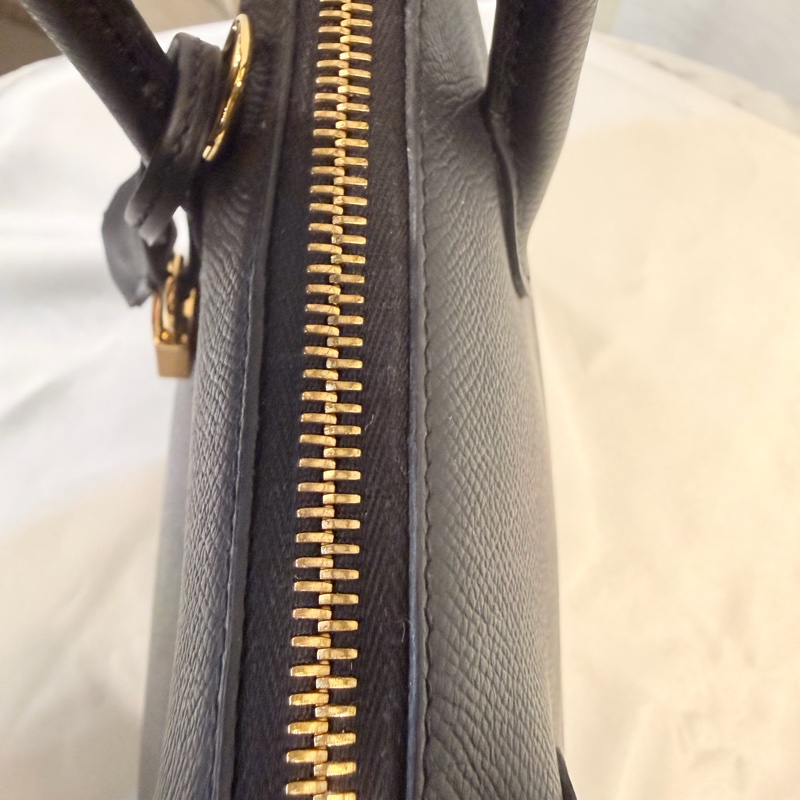 Hermes 89黑Epsom皮金釦Bolide 25-57