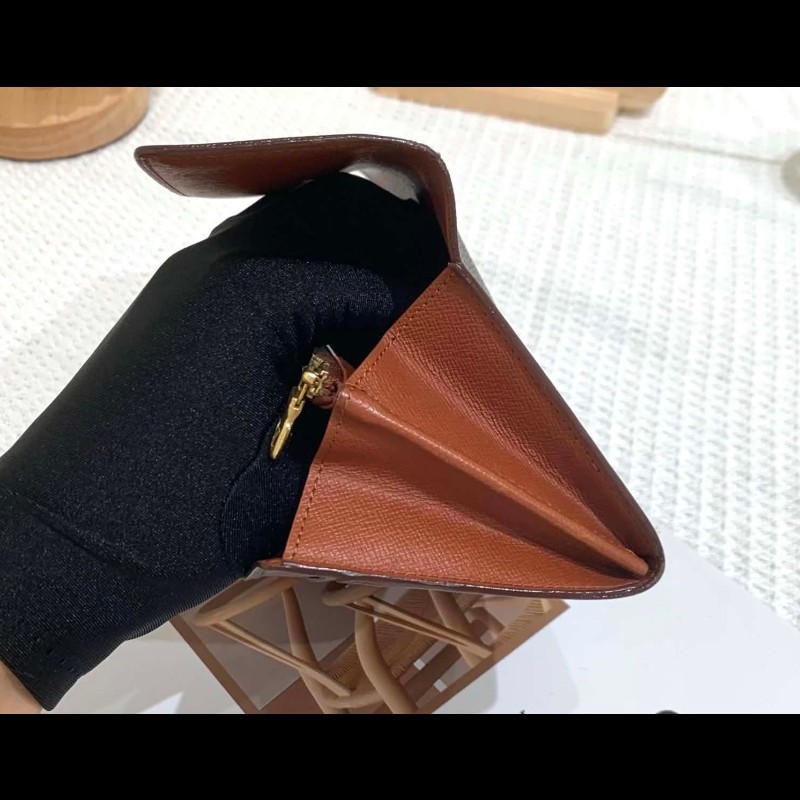 LV經典老花信封發財長夾-4