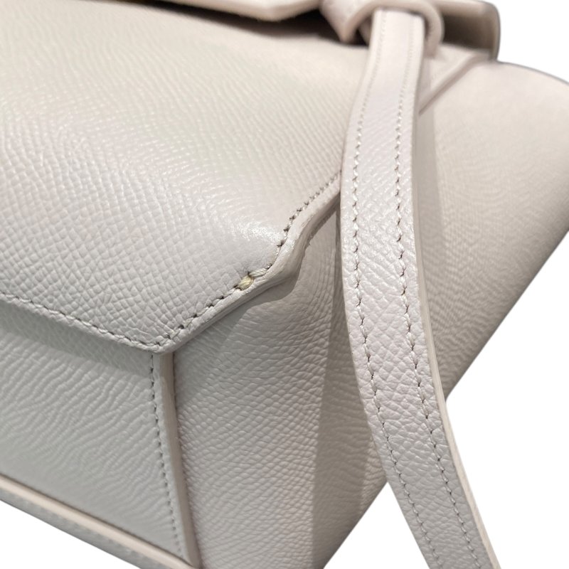 CELINE 思琳 NANO BELT BAG 鯰魚包 手提肩背包 皮革 淺粉 金釦-8