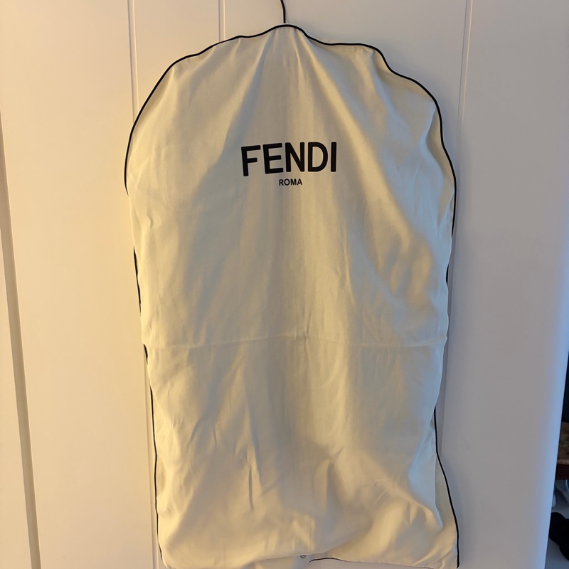 Fendi 羊毛拼接羊皮外套-13