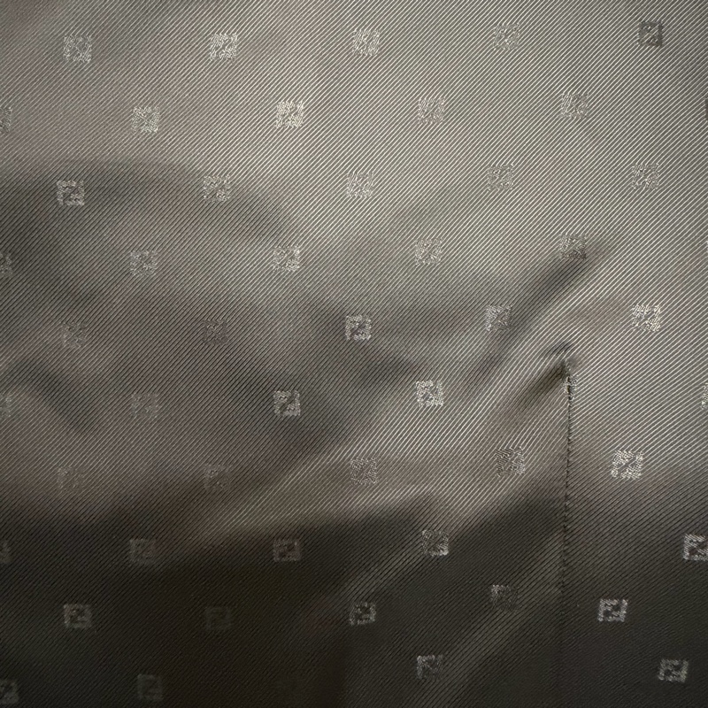 Fendi 羊毛拼接羊皮外套-12