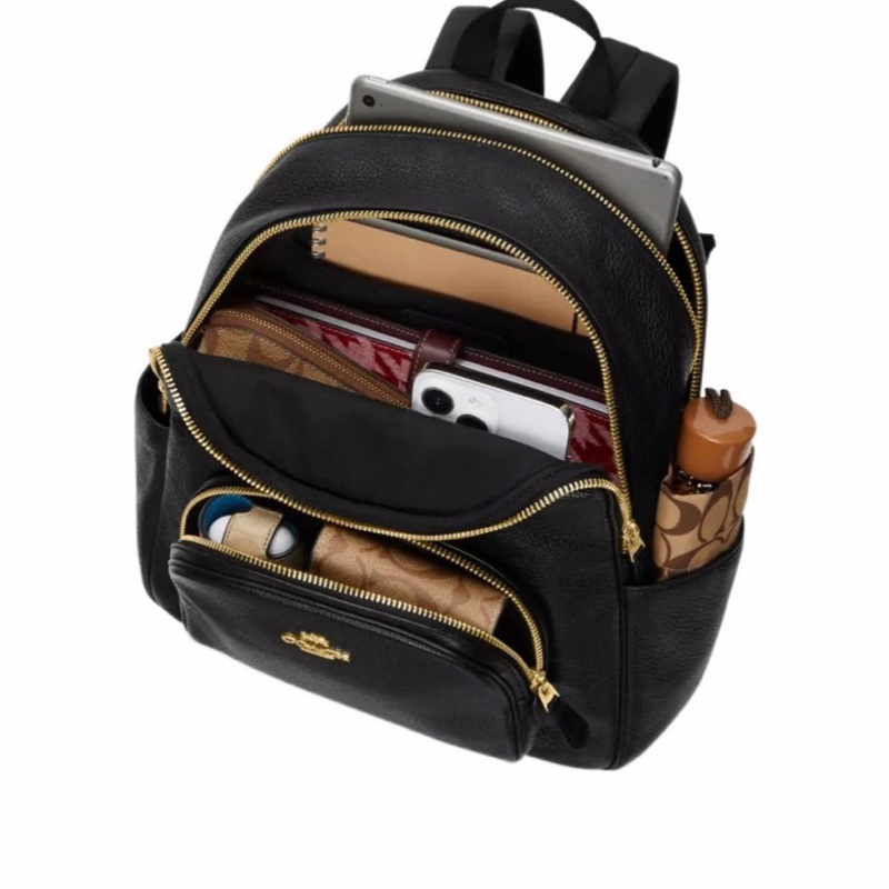 Coach 女士 Court 標誌性帆布背包均碼碼27.3cm*12cm*31.8cm-2
