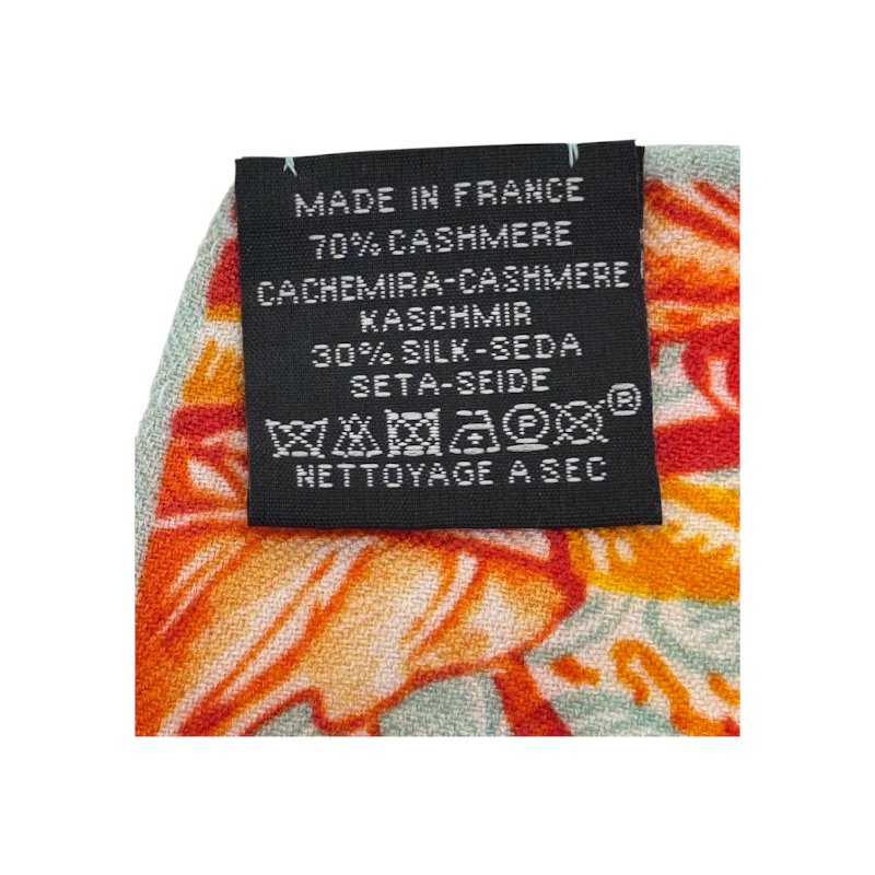 HERMES Les Folies du Faubourg 絲巾 絲綢 橘色 熱氣球圖案-5