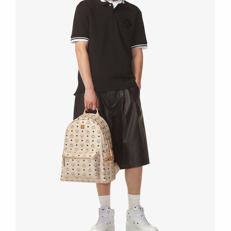 MCM 男女同款 Stark中號雙肩包均碼碼33cm*15.5cm*41cm-3