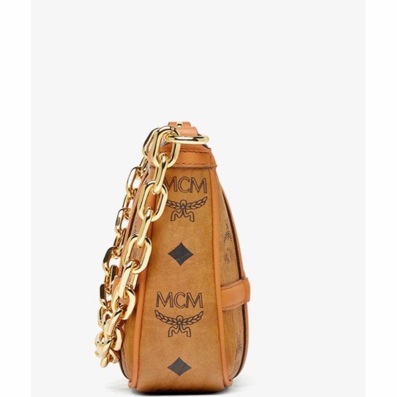 MCM 女士 徽標印花拉鍊單肩包均碼碼21cm*5cm*12.5cm-4