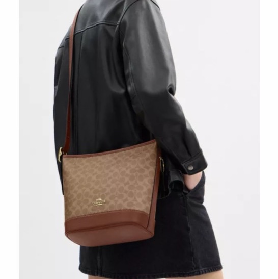 Coach 女士 Jude帆布單肩包均碼碼23cm*15cm*27cm-4